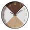 Quickway Imports Decorative Modern Round Wood- Looking Plastic Wall Clock for Living Room, Kitchen, or Dining, Oak QI004142.MC - alternate 1